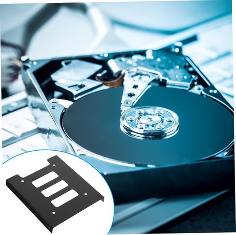 12PCS SSD HARD DRIVE ADAPTER BRACKET تصميم المسمار المتوافق لسهولة التثبيت بناء الحديد متينة لتركيب موثوق in Kuwait