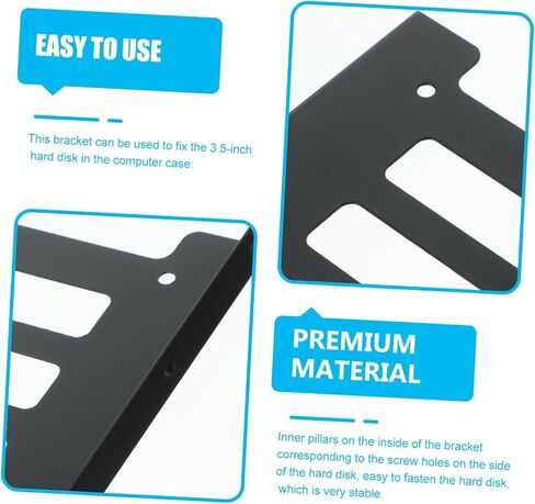 12PCS SSD HARD DRIVE ADAPTER BRACKET تصميم المسمار المتوافق لسهولة التثبيت بناء الحديد متينة لتركيب موثوق in Kuwait