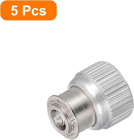 5pcs M3-0.5x4.32mm Computer Case Stainless Steel Thumbscrews, PF11 Knurled Head Spring Loaded Self-Clinching Panel Fasteners for PC Computer Case, Silver White in Saudi Arabia