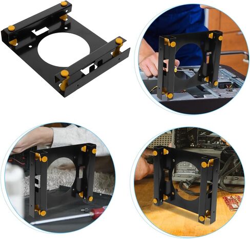 Balacoo Hard Drive Tray Bracket with Shocking Absorber Metal Hard Disk Holder for Enhanced Stability and Fit Desktop Computers in Saudi Arabia