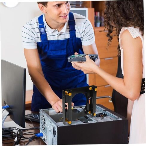 Popetpop مستقر سطح المكتب قرص الصلبة الصلبة قوس Metal Drive Bay Adapter لـ SSD سهلة التثبيت تصميم قوي لتوافق متعدد الاستخدامات in Saudi Arabia
