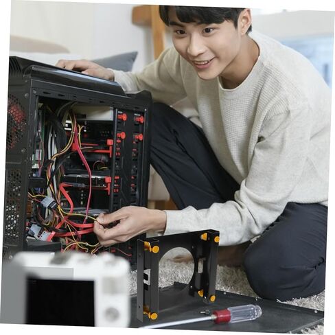Popetpop مستقر سطح المكتب قرص الصلبة الصلبة قوس Metal Drive Bay Adapter لـ SSD سهلة التثبيت تصميم قوي لتوافق متعدد الاستخدامات in Saudi Arabia