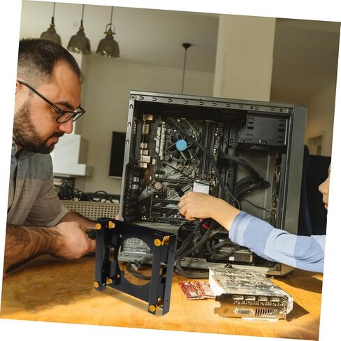 Popetpop مستقر سطح المكتب قرص الصلبة الصلبة قوس Metal Drive Bay Adapter لـ SSD سهلة التثبيت تصميم قوي لتوافق متعدد الاستخدامات in Saudi Arabia