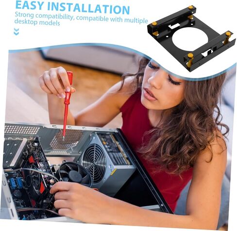 Popetpop مستقر سطح المكتب قرص الصلبة الصلبة قوس Metal Drive Bay Adapter لـ SSD سهلة التثبيت تصميم قوي لتوافق متعدد الاستخدامات in Saudi Arabia