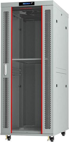 Sysracks Server Rack Network Cabinet Locking Deep Server Server Cabinet 35 بوصة رف شبكة العمق على عجلات Computer Cabanet - 4 X Fans - Thermostat - PDU - شاشة LCD (42U 24 "x35" x84 ") in Saudi Arabia