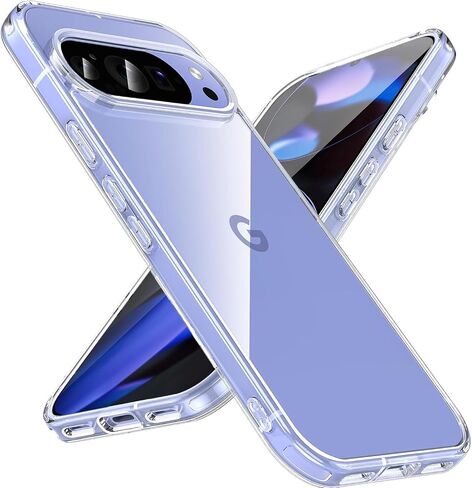 متوافق مع Case Pixel 10/10 Pro ، [مضادات الصفراء] فائقة الرقيقة النحيفة النحيفة الصدمة واضحة الصدمة Cover TPU Cover Cover Full Detrection Pumper Phone for Google Pixel 10/10 Pro in Saudi Arabia