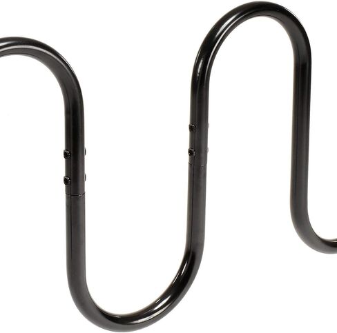 Global Industrial 94" L Wave Bike Rack, Fange Mount, 9-Bike Capacity, Powder Coated Steel, Black, Commercial Bike Rack for Stores, Parks, Schools and More in Saudi Arabia