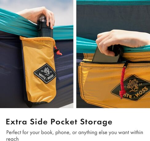 WHTE MOSS Suparpine I Hammock for Camping with Straps Included (Deep Blue, Single) in Saudi Arabia