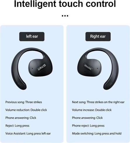 Awaze X15 (PRO AI Edition) Wireless Bluetooth Earbuds - Premium Quality Wireless Earphones with Bluetooth Technology for Ultimate Listening Experience in Saudi Arabia
