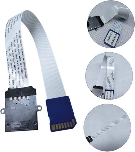 Popetpop 25cm بطاقة ذاكرة قارئ الكبل تمديد الذكور إلى محول الإناث جهاز قراءة بطاقة مرنة للتصوير الفوتوغرافي واستخدام الفيديو in Saudi Arabia