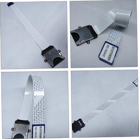 Popetpop 25cm بطاقة ذاكرة قارئ الكبل تمديد الذكور إلى محول الإناث جهاز قراءة بطاقة مرنة للتصوير الفوتوغرافي واستخدام الفيديو in Saudi Arabia