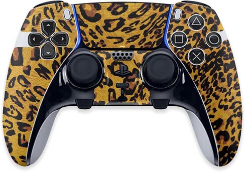 Mayyskins الجلد متوافق مع PS5 Dualsense Edge Controller - Cheetah Girl | غلاف الالتفاف الواقي ، الدائم ، والفريد من نوعه | من السهل تطبيق وتغيير الأنماط | صنع في الولايات المتحدة in Saudi Arabia