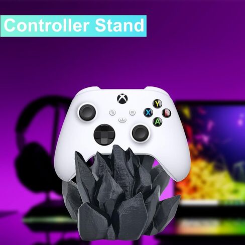 حامل وحدة تحكم الألعاب لأجهزة Xbox ، حامل وحدة تحكم ثلاثية الأبعاد ، حامل وحدة تحكم Switch PS5 PS4 ، إكسسوارات غرفة اللعبة ، ديكور المنزل ، منظمو المكتب أشياء ألعاب (أسود) in Saudi Arabia