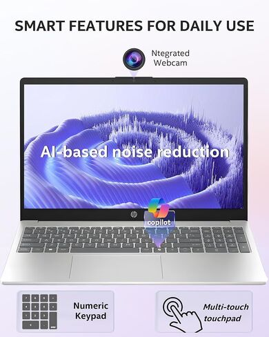 HP 2025 تم تحديث 15.6 "FHD Touchscreen Business Business Captop ، Intel I7-1355U (64GB RAM | 2TB SSD) ، مفتاح COPILOT ، لوحة المفاتيح الرقمية ، كاميرا الويب ، Windows 11 PRO ، WIFI 6 & Bluetooth مع SXK Excessory Kit in Kuwait