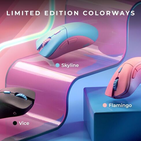 MODEL GOMRIOUS D FORGE LIMITED EDITION Black Gaming Mouse Wireless ، وملحقات ألعاب الكمبيوتر الشخصي ، و Gamer Mouse ، و Superlight 58G ، و 6 أزرار قابلة للبرمجة ، وعمر بطارية 80 ساعة ، ومستشعر 19 كيلو ، قابلة لإعادة الشحن (متجدد) in Kuwait