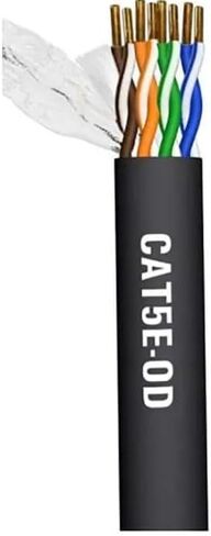 كابل كبير في الهواء الطلق CAT5E-OD ، U/UTP ، موصل BC ، عزل HDPE ، سترة PE ، مقاومة 100Ω ، ANSI/TIA-568-C.2 متوافقة in Kuwait