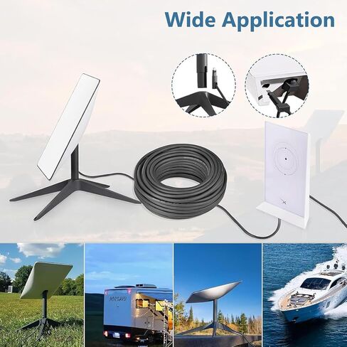 كابل استبدال لنظام STAR Gen2 V2 الأقمار الصناعية ، متوافق مع Starlink مستطيلة البقرة ، موصل Cat5e من النوع D ، كابل متين في الهواء الطلق (118.11 ، بوصة) in Kuwait
