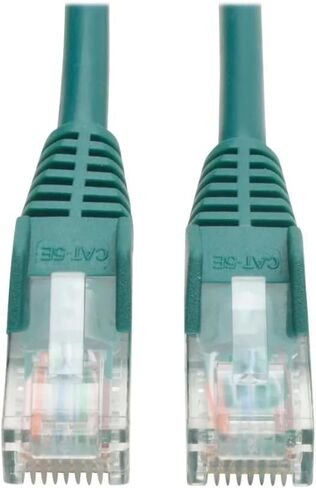 Eaton Tripp Lite N001-025-GN CAT5E Ethernet Patch Cable ، 25 قدمًا ، 350 ميجا هرتز ، RJ45 M/M ، UTP مصبوب غير مصقول ، سلك شبكة Gigabit ، Green-Cloud Care Pre-Configured Bundle مؤهل (50 حزمة) in Kuwait