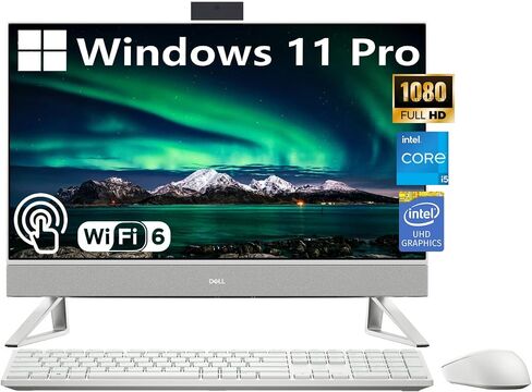 Dell Inspiron 24 chour fhd touch screen infinity elfinal all-in-one ، Intel core i5-1235u (beats i7-1195g7) ، intel uhd graphics ، 32gb ram 1tb ssd ، windows 11 pro ، hdmi ، usb-c in Kuwait