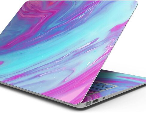 المحيط الوردي الأزرق الزرقاء V32 غلاف كامل للجسم مقاوم للخدش صائق البشرة متوافق مع MacBook 13 "Air M1 (A2337) in Saudi Arabia