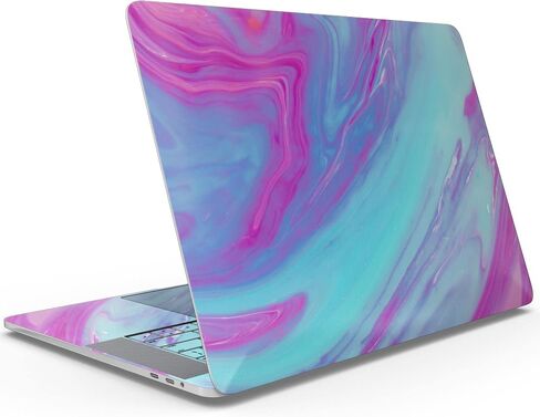 المحيط الوردي الأزرق الزرقاء V32 غلاف كامل للجسم مقاوم للخدش صائق البشرة متوافق مع MacBook 13 "Air M1 (A2337) in Saudi Arabia
