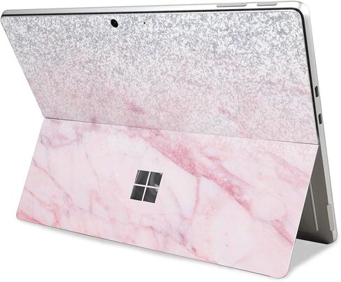 قرص الجلد متوافق مع Microsoft Surface Pro 11 (2024) - Girly Marble Dazzle - Premium 3M Vinyl Protction Wrap Cover - من السهل تطبيق | مصنوع في الولايات المتحدة الأمريكية من قبل Mayyskins in Saudi Arabia