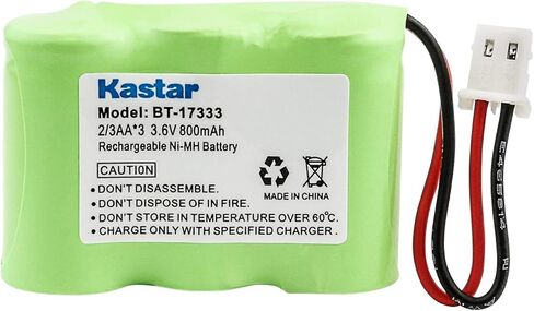 Kastar 6-pack 2/3AA 3.6V 800MAH 5264 Ni-MH بطارية قابلة للشحن للهاتف المنزلي V-Tech 80-1338-00-00 89-1332-00-00 89-1338-00 BT-17333 BT-27333 BT-17233 BT-27233 BT-16345 BT-26333 in Saudi Arabia