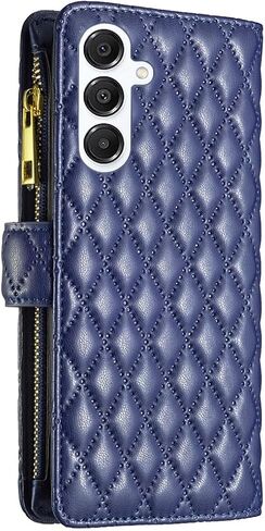 Asuwish Phone Case for Samsung Galaxy A16 5G/4G Wallet Wallet مع واقي شاشة زجاجي مقسى وحامل بطاقة الائتمان الائتمانية من الجلد Rubber A 16A SM-A166U Women Girls Pink in Kuwait
