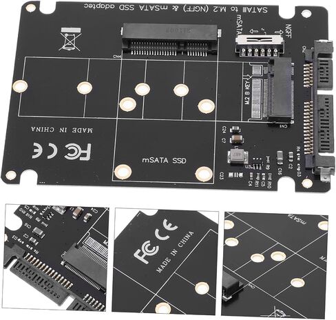 Popetpop M.2 B-Key و MSATA SSD ADAPTER للملحقات أجهزة سطح المكتب عالية السرعة in Saudi Arabia