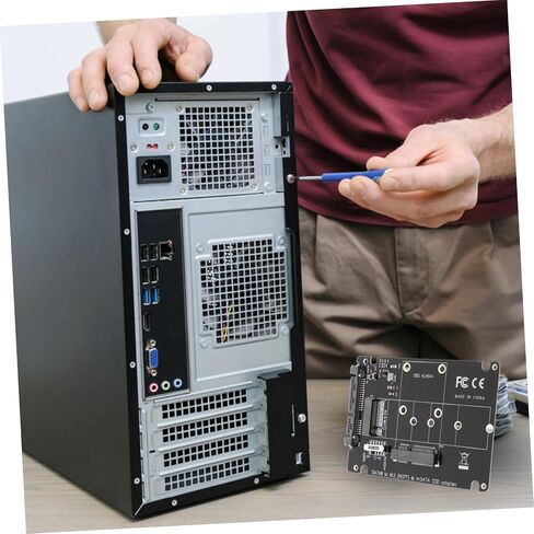 Popetpop M.2 B-Key و MSATA SSD ADAPTER للملحقات أجهزة سطح المكتب عالية السرعة in Saudi Arabia