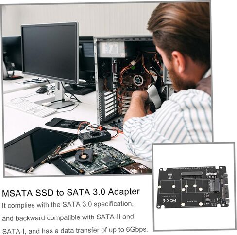 Popetpop M.2 B-Key و MSATA SSD ADAPTER للملحقات أجهزة سطح المكتب عالية السرعة in Saudi Arabia