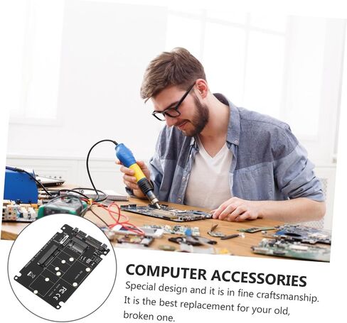 Popetpop M.2 B-Key و MSATA SSD ADAPTER للملحقات أجهزة سطح المكتب عالية السرعة in Saudi Arabia