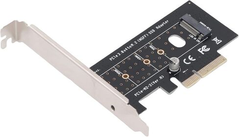 Bewinner PCI Express Card ، NVME M.2 SSD Adapter PCIe ، يصل إلى 32 جيجابت في الثانية ، 2230-22110 أحجام ، / 10/11 ، الأداء المستقر ، شرائح النحاس تبديد الحرارة ، لا برامج التشغيل in Kuwait