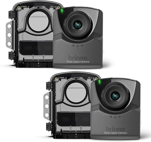 Brinno BCC2000 Lite Construction & Outdoor Weather Camera, TLC2020 Time Lapse Camera Waterproof Housing ATH1000 & Mounting Clamp ACC1000P – HDR FHD, 99 Day Battery Life, 360-Degree Tripod Arm in Kuwait