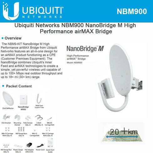 Ubiquiti Nanobridge M Wireless Bridge (NBM9) in Saudi Arabia