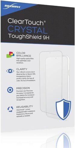 واقي شاشة Boxwave متوافق مع Allen Bradley Panelview Plus 7 Performance 19 " - Cleartouch Crystal Toughshield 9H (2 pack) ، واقي شاشة فيلم مرن صافٍ 9H in Saudi Arabia