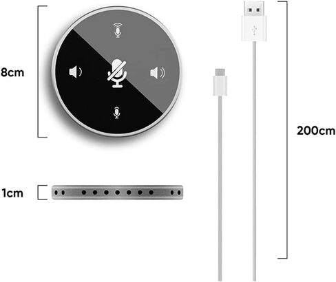 ميكروفون سطح المكتب USB مؤتمر مكبر صوت مكبر صوت مكبر الصوت المدمج 360 درجة مئوية للكمبيوتر مكثف كمبيوتر مكثف للكمبيوتر للكمبيوتر المحمول للكمبيوتر الشخصي in Saudi Arabia
