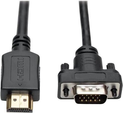 TRIPP Lite Eaton Series P566-015-VGA HDMI إلى Cable Adapter Adapter Action 15 FT ، 1080P 1920X1200 محول لشاشة/عرض USB مدعوم ، سوداء ، حزمة Cloud Care Pre-Configured مؤهلة (1 حزمة) in Saudi Arabia