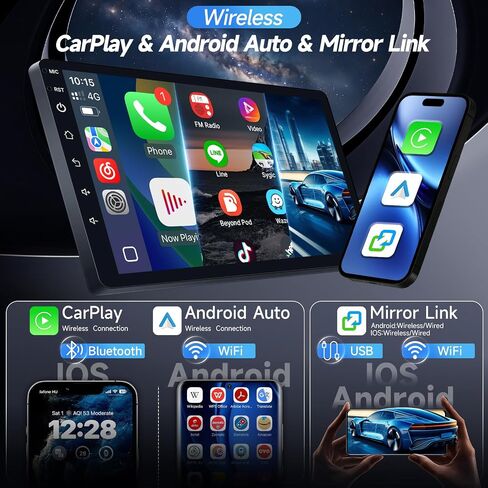 Naifay Android Car Radio for Dodge Ram 1500 2500 3500 2002 2003 2004 2005 Stereo, 9inch IPS Touch Screen for Dodge Ram Head Unit with Carplay Android Auto Bluetooth GPS WiFi SWC Camera in Saudi Arabia