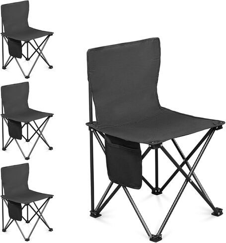 Outvita 4 Pack Folding Camping Chair, Ultra Lightweight Camping Chairs for Adults, Portable Lawn Chair with Carrying Bag for Fishing, Camping, Hiking, Picnic, Beach, Sports, 220 Lbs Weight Capacity in Kuwait