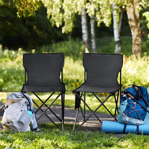 Outvita 4 Pack Folding Camping Chair, Ultra Lightweight Camping Chairs for Adults, Portable Lawn Chair with Carrying Bag for Fishing, Camping, Hiking, Picnic, Beach, Sports, 220 Lbs Weight Capacity in Kuwait