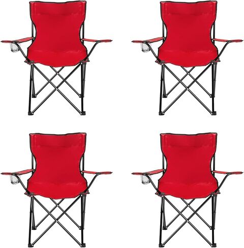 Outvita 4 Pack Folding Camping Chair, Ultra Lightweight Camping Chairs for Adults, Portable Lawn Chair with Carrying Bag for Fishing, Camping, Hiking, Picnic, Beach, Sports, 220 Lbs Weight Capacity in Kuwait