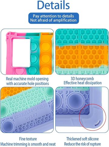 10.1 inch Silicone Case for ROWT A10 Tablet，Soft and Lightweight Universal Protective Cover for aiprotablet C20e/Moderness MB1001/Callsky-Tab 10.1 inch Tablets(Black) in Saudi Arabia