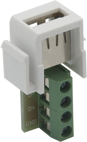 (5 عبوات Keystone USB 2.0 جاك محول أنثى مع اتصال المسمار الخلفي in Kuwait