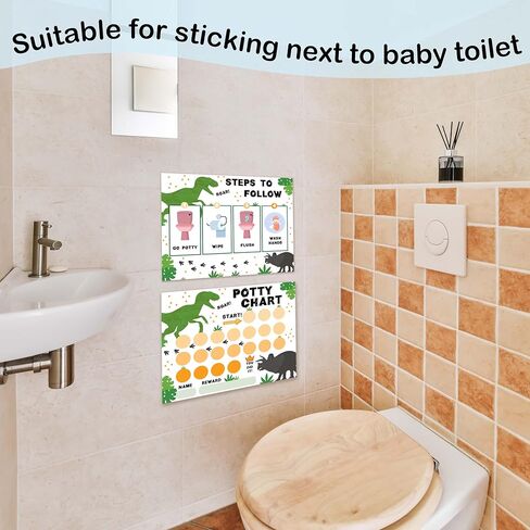 Sloth Potty Trainning Sticker Chart for Toddlers Boys Girls, 20 Potty Training Chart with 432 Stickers & 1 Routine Card - B04 in Kuwait