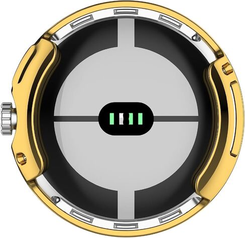 حالة واقي شاشة مطلي ناعمة TPU متوافقة مع Google Pixel Watch 3 (2024) 45 مم ، وتثبيت سهلة التثبيت خفيفة الوزن غلاف واقٍ شديد الراحة لمشاهدة البكسل 3. (الذهب ، ساعة بكسل 3 [45 ملم]) in Kuwait