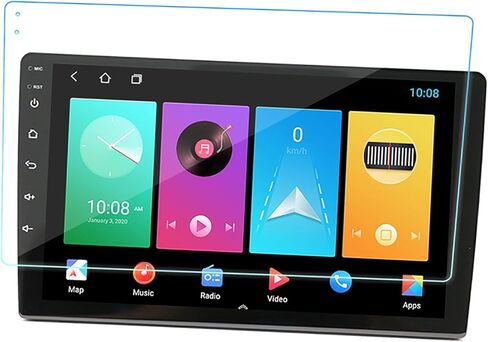 YOUTHINK Car Navigation Tempered Film Anti Glare Anti Fingerprint Screen Protector for Clearer Interface and Protection, Suitable for Android Large Screen Navigation (9 Inch) in Saudi Arabia