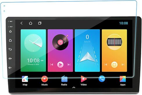YOUTHINK Car Navigation Tempered Film Anti Glare Anti Fingerprint Screen Protector for Clearer Interface and Protection, Suitable for Android Large Screen Navigation (9 Inch) in Saudi Arabia