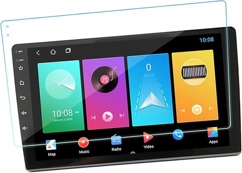 YOUTHINK Car Navigation Tempered Film Anti Glare Anti Fingerprint Screen Protector for Clearer Interface and Protection, Suitable for Android Large Screen Navigation (9 Inch) in Saudi Arabia