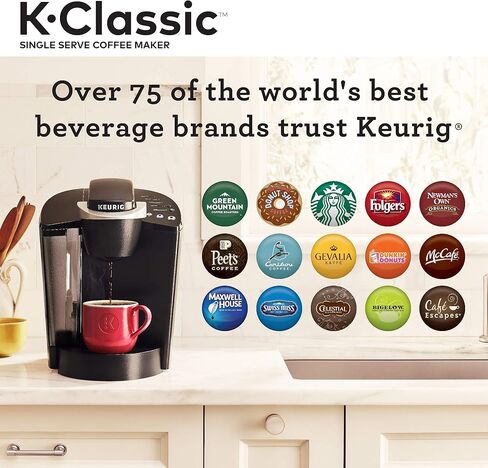 Keurig K-Classic Single-Serve Kup Pod Coffee Maker-K50-Black (متجدد) in Kuwait